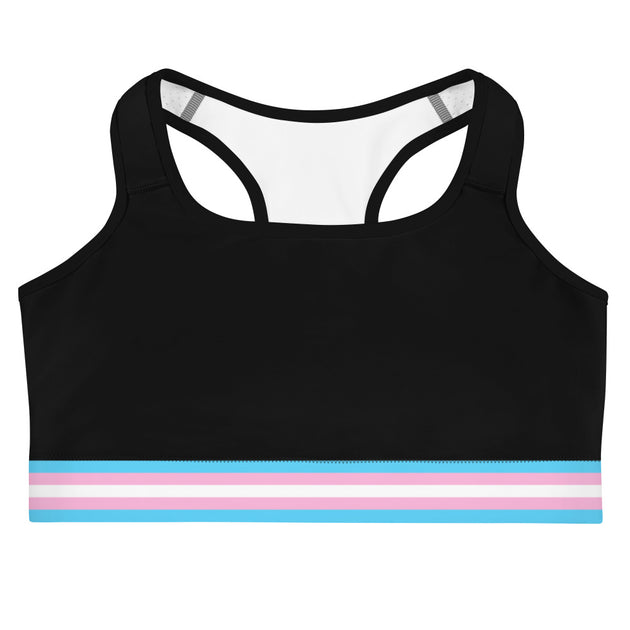 Raised Fist Non-Binary Pride Sports Bras for Women Removable Padded Workout  Tank Top Support Yoga Vest