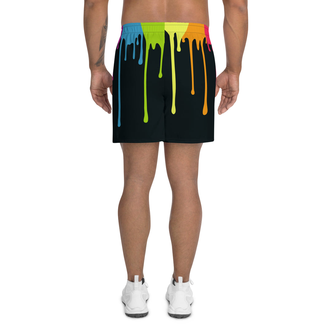 Rainbow Paint Drips Shorts Shorts Long The Rainbow Stores