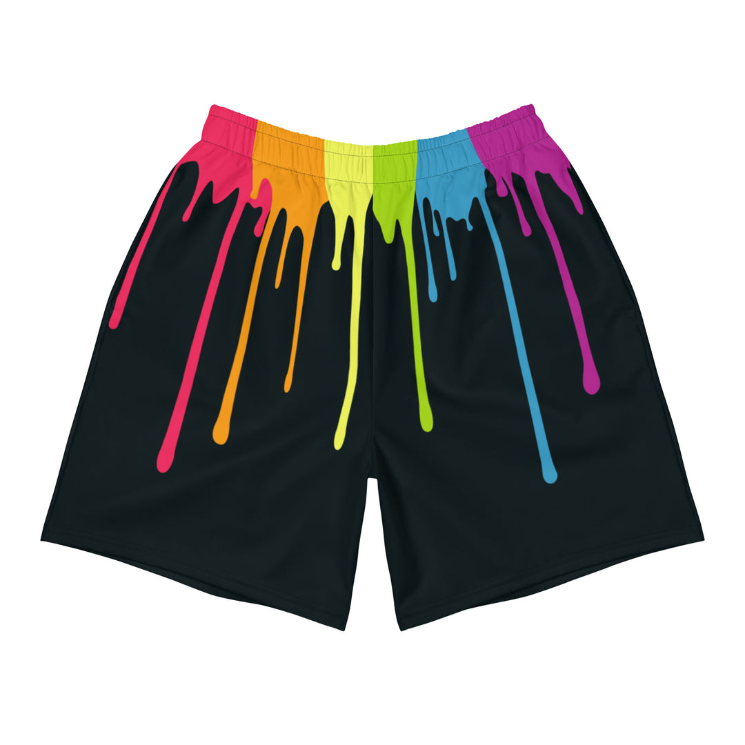 Rainbow Paint Drips Shorts Shorts Long The Rainbow Stores