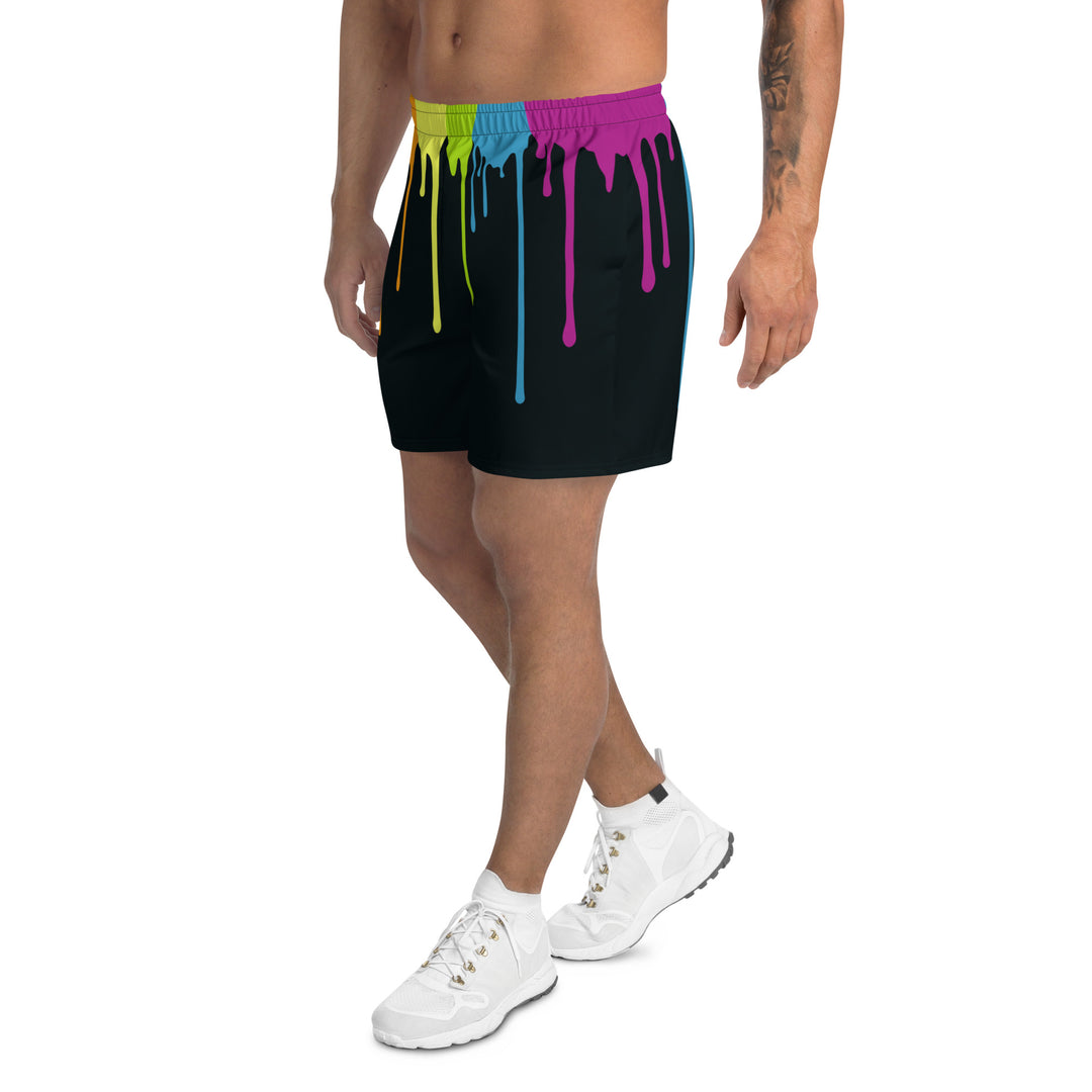 Rainbow Paint Drips Shorts Shorts Long The Rainbow Stores