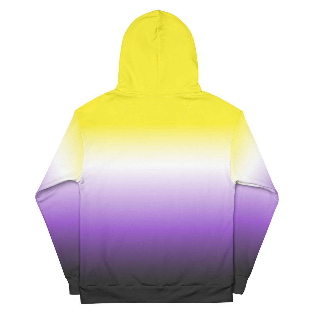 Non Binary Ombre Pride Flag Hoodie Hoodies AOP The Rainbow Stores