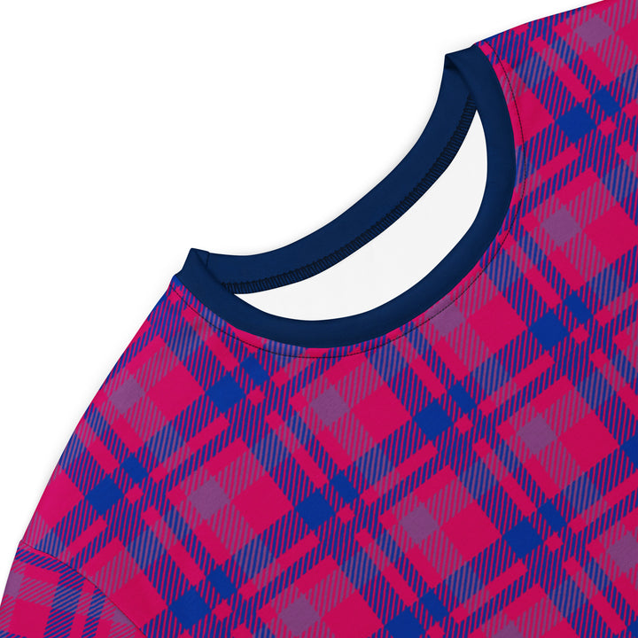 Bisexual Tartan T-shirt Dress Dresses The Rainbow Stores