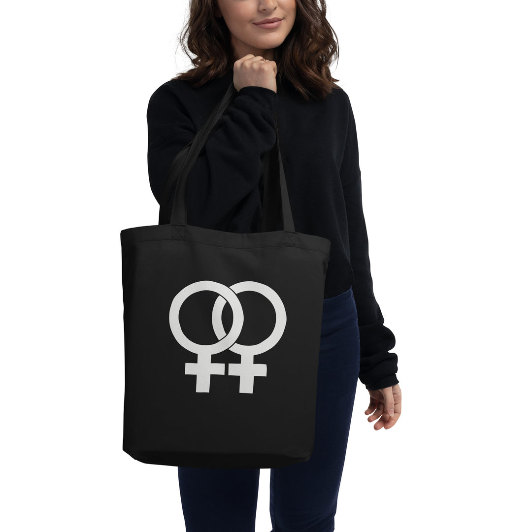 Lesbian Double Venus Organic Cotton Tote Bag Bags The Rainbow Stores