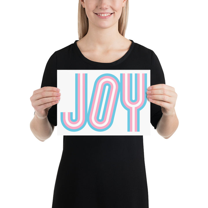 Trans Joy Typeface Art Print Art prints The Rainbow Stores