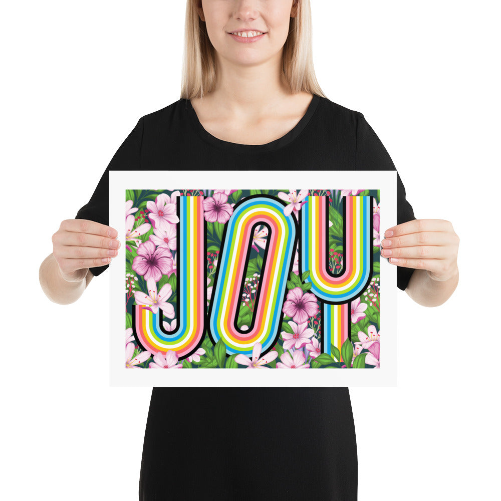 Queer Joy Floral Art Print Art prints The Rainbow Stores