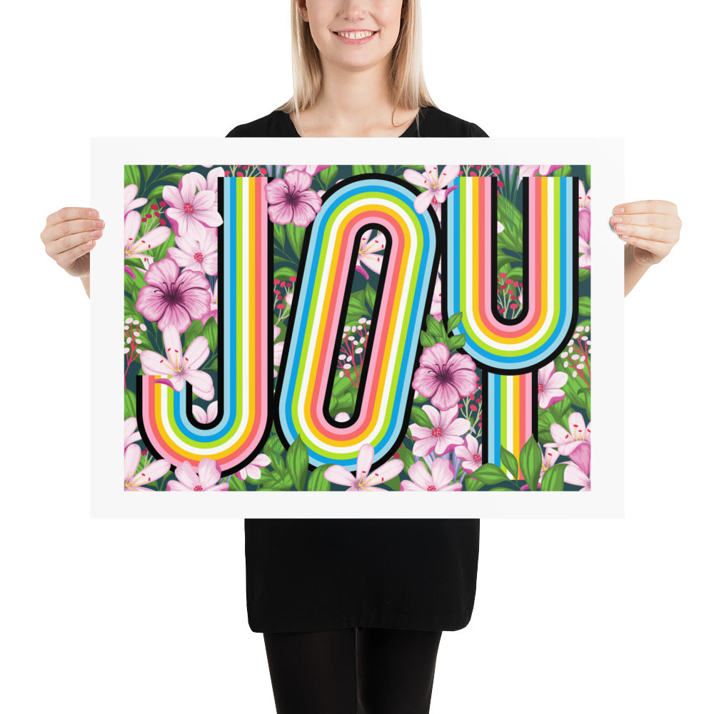 Queer Joy Floral Art Print Art prints The Rainbow Stores