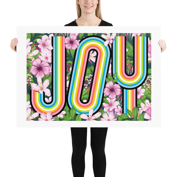 Queer Joy Floral Art Print Art prints The Rainbow Stores