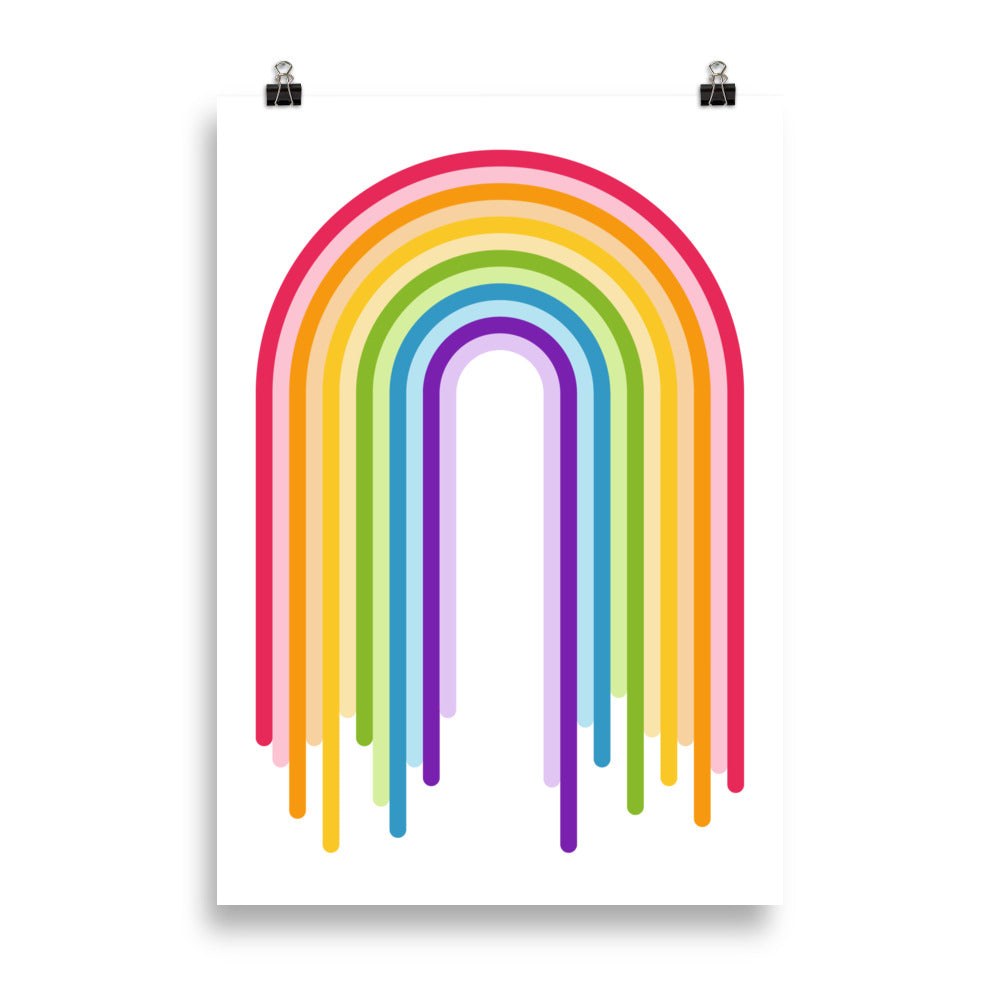 Dripping Rainbow Arch Art Print Art prints The Rainbow Stores