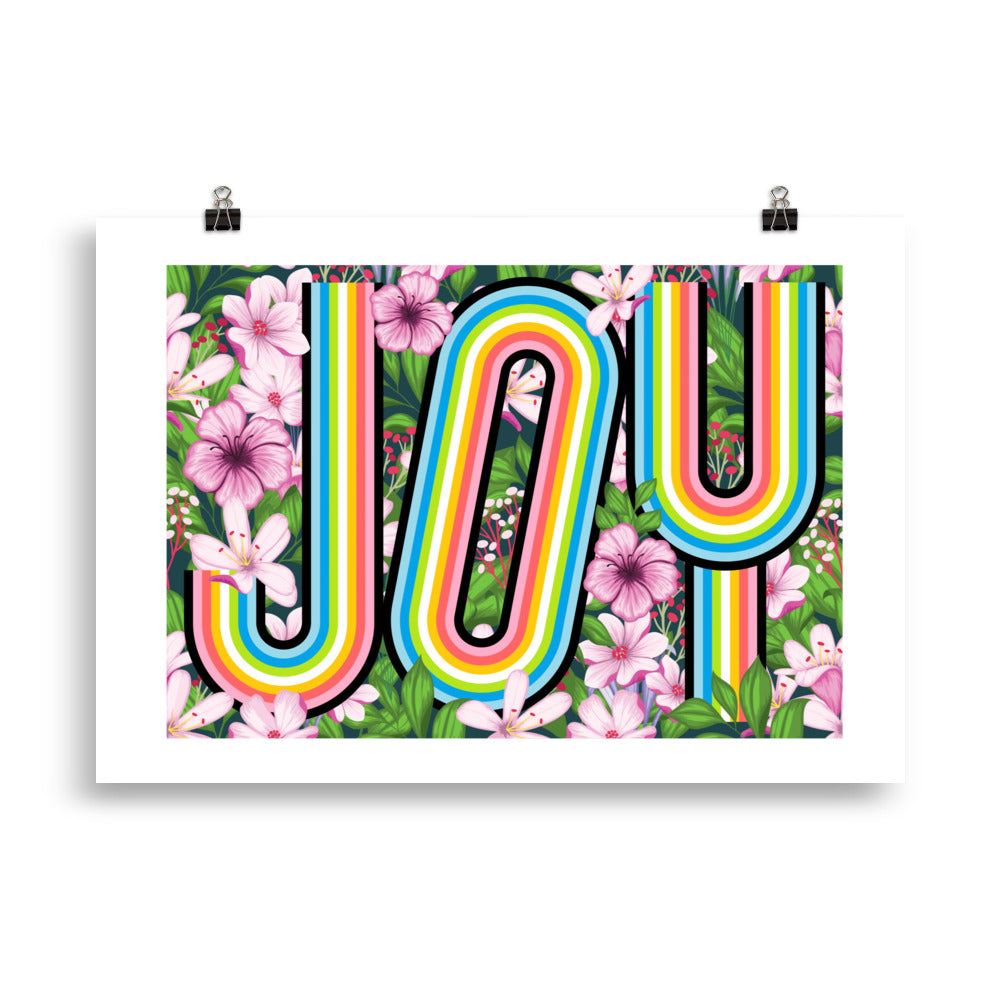 Queer Joy Floral Art Print Art prints The Rainbow Stores