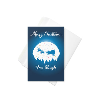 Merry Christmas You Sleigh Card Greeting Cards The Rainbow Stores