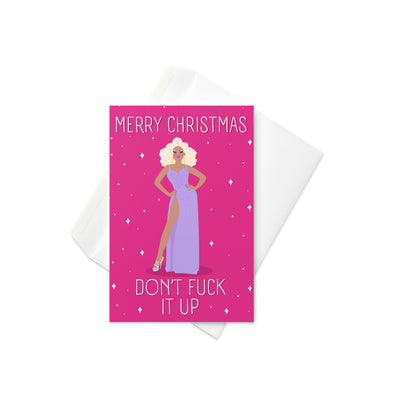 Merry Christmas Don't Fuck it Up Card Greeting Cards The Rainbow Stores