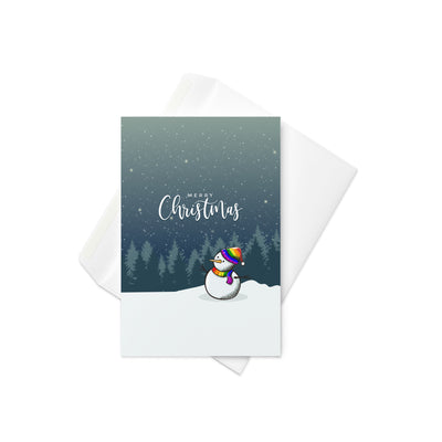 Rainbow Pride Snowman Card Greeting Cards The Rainbow Stores