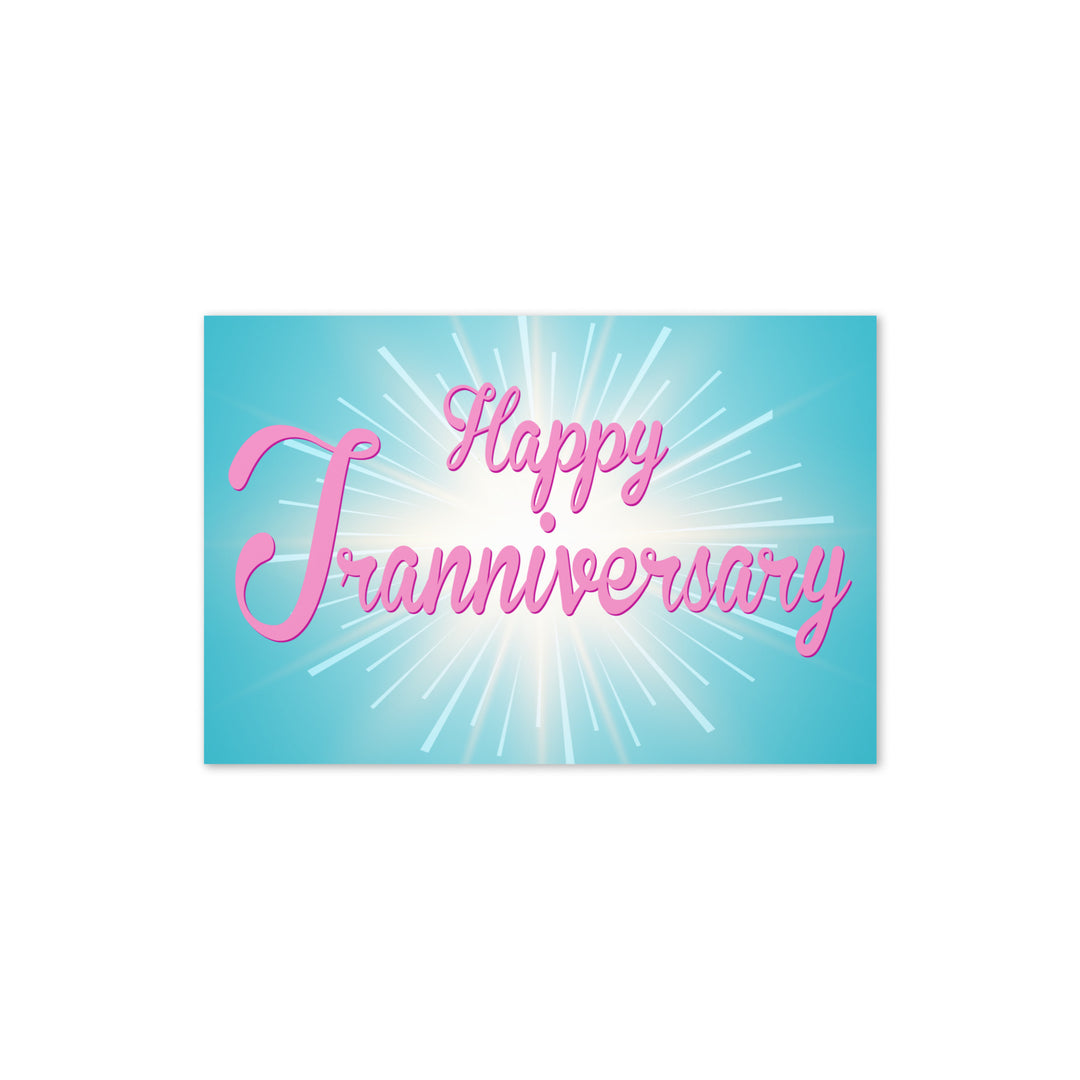 Happy Tranniversary Card Greeting Cards The Rainbow Stores