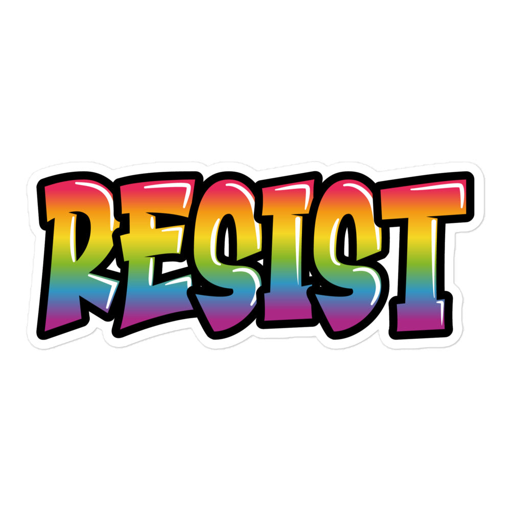 Resist Graffiti Sticker Stickers The Rainbow Stores