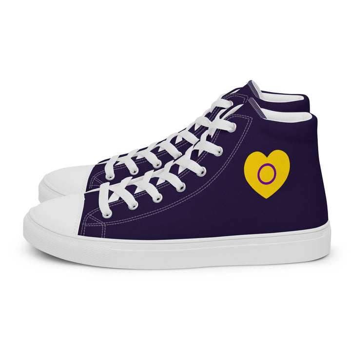 Intersex Pride Heart High Top Trainers (male sizes) High Tops The Rainbow Stores