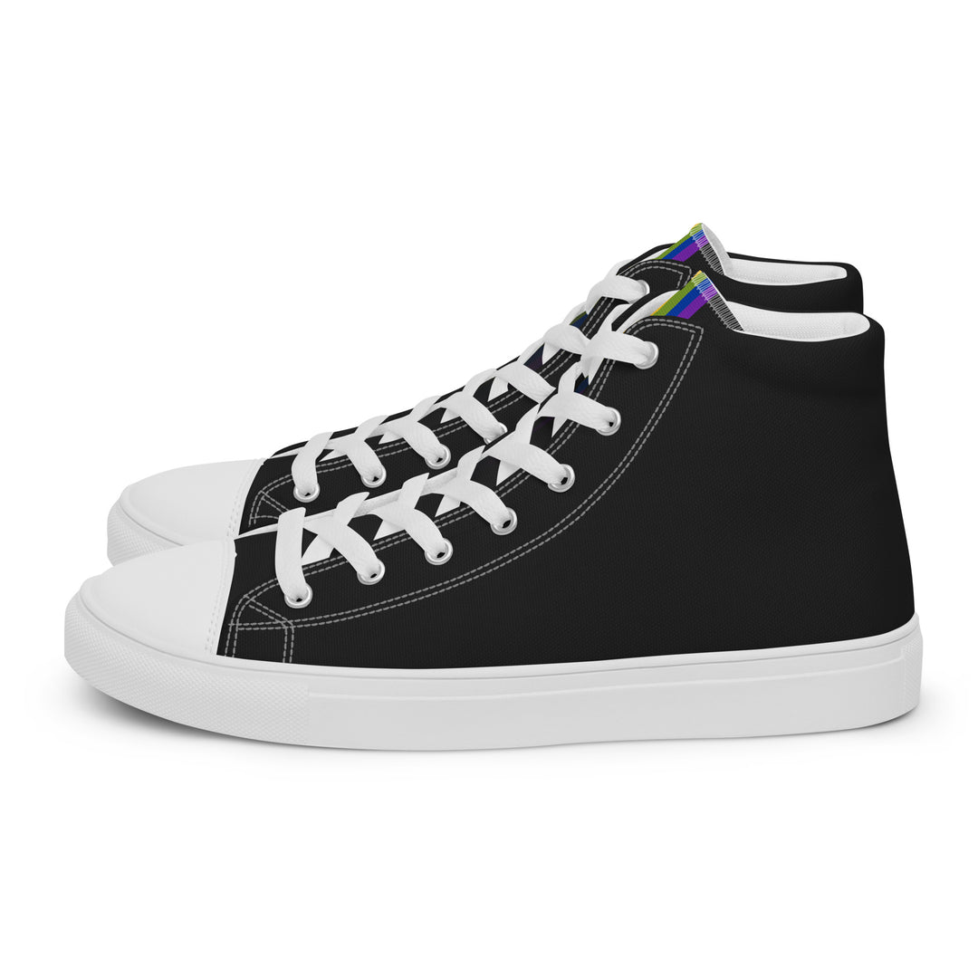 Rainbow Pride Black High Top Trainers (male sizes) High Tops The Rainbow Stores