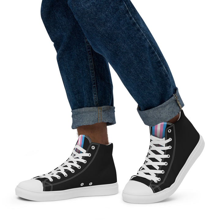 Trans Pride High Top Trainers (male sizes) High Tops The Rainbow Stores