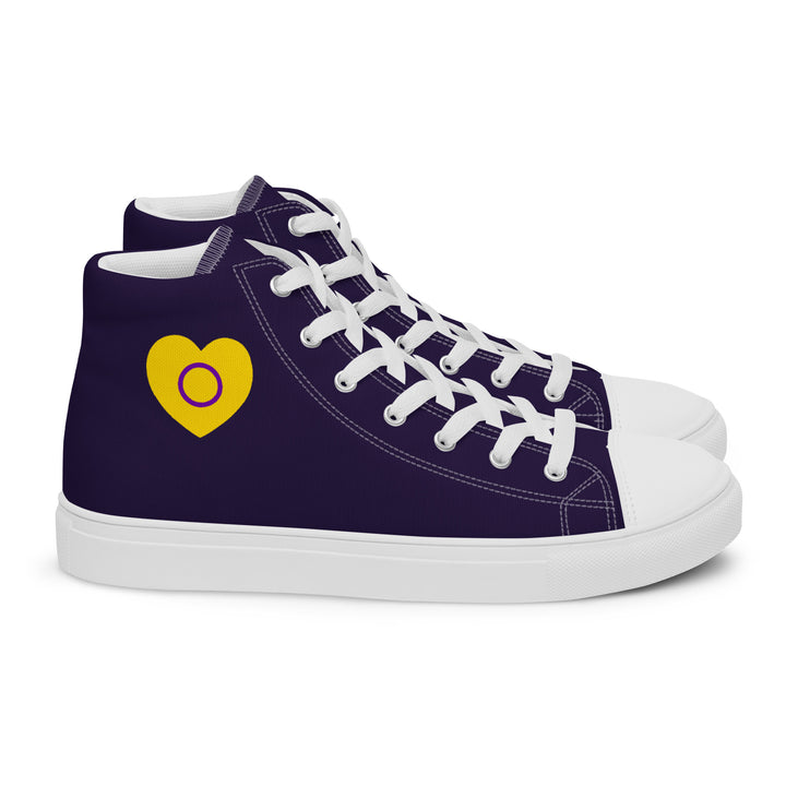 Intersex Pride Heart High Top Trainers (male sizes) High Tops The Rainbow Stores