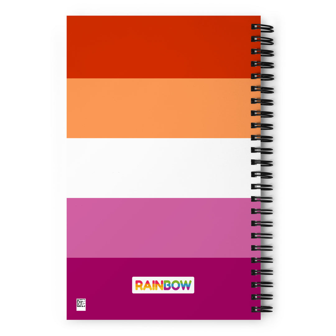 Lesbian Pride Flag Spiral Notebook Notebooks The Rainbow Stores