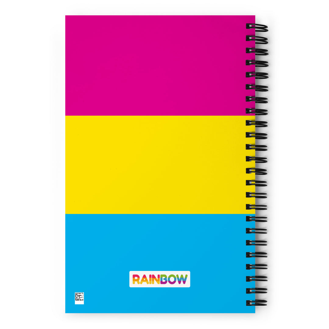 Pansexual Pride Flag Spiral Notebook Notebooks The Rainbow Stores