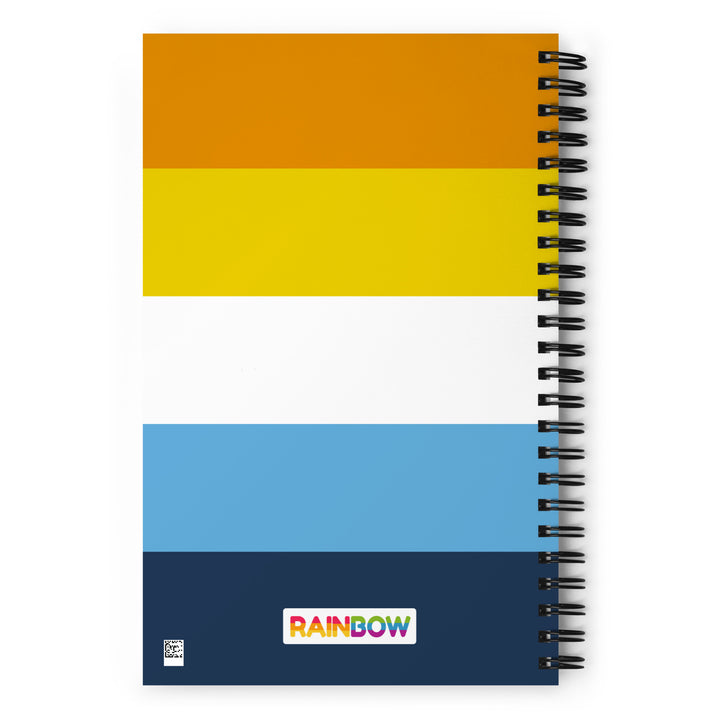 AroAce Pride Flag Spiral Notebook Notebooks The Rainbow Stores