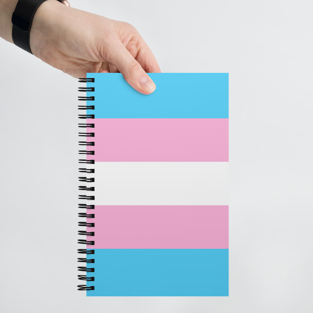 Trans Pride Flag Spiral Notebook Notebooks The Rainbow Stores