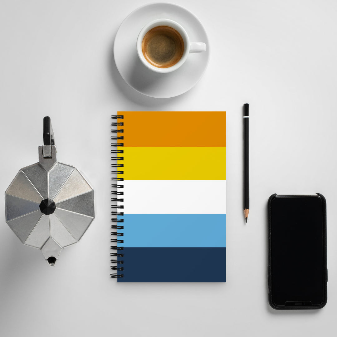 AroAce Pride Flag Spiral Notebook Notebooks The Rainbow Stores