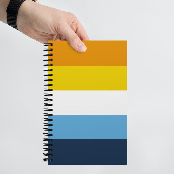 AroAce Pride Flag Spiral Notebook Notebooks The Rainbow Stores