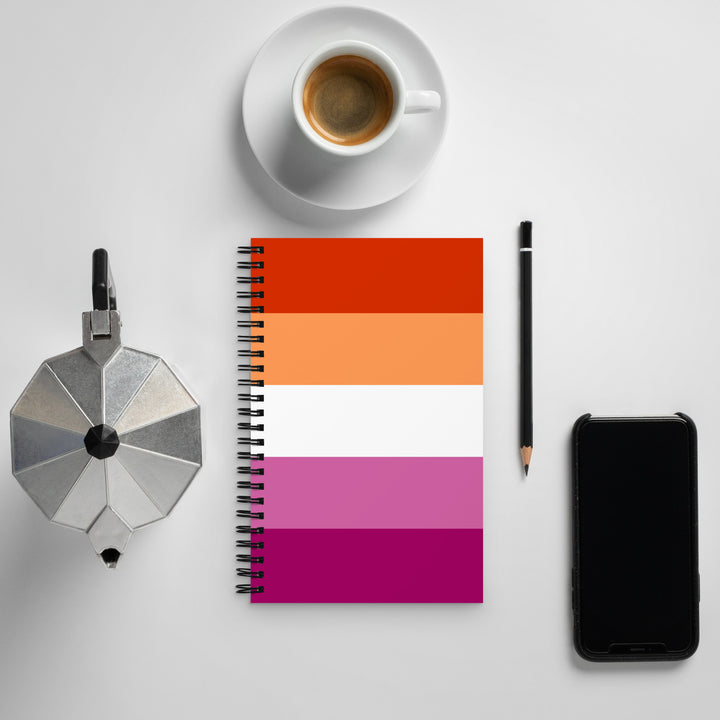 Lesbian Pride Flag Spiral Notebook Notebooks The Rainbow Stores