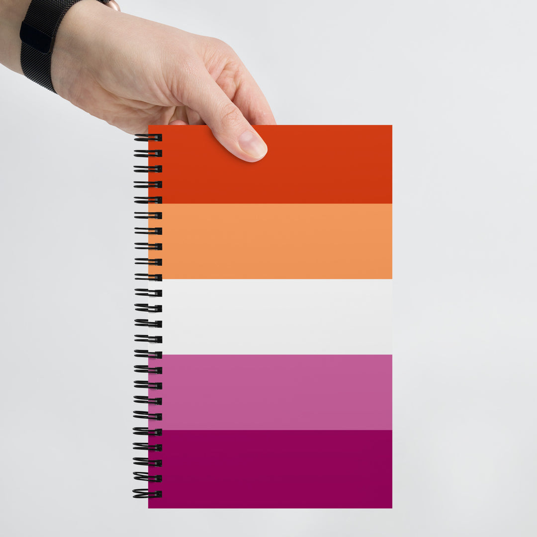 Lesbian Pride Flag Spiral Notebook Notebooks The Rainbow Stores