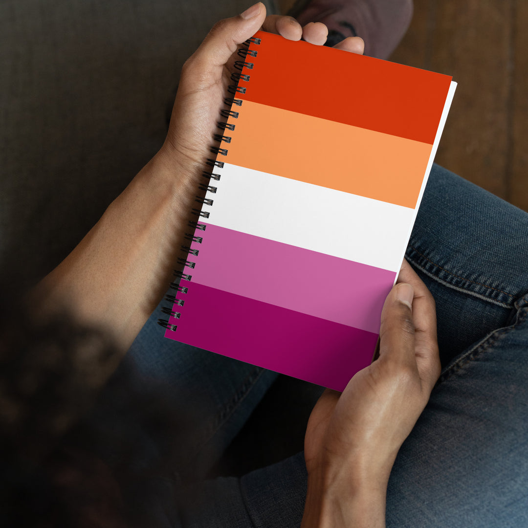 Lesbian Pride Flag Spiral Notebook Notebooks The Rainbow Stores