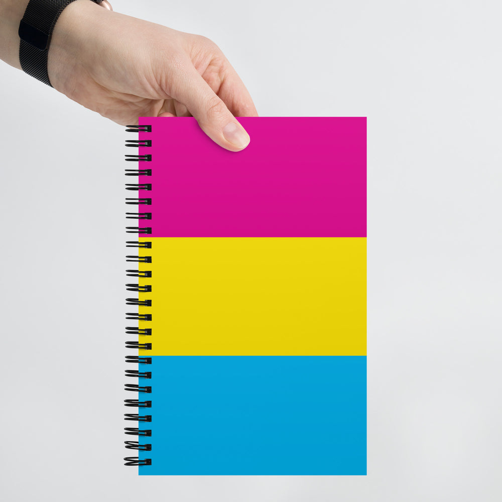 Pansexual Pride Flag Spiral Notebook Notebooks The Rainbow Stores