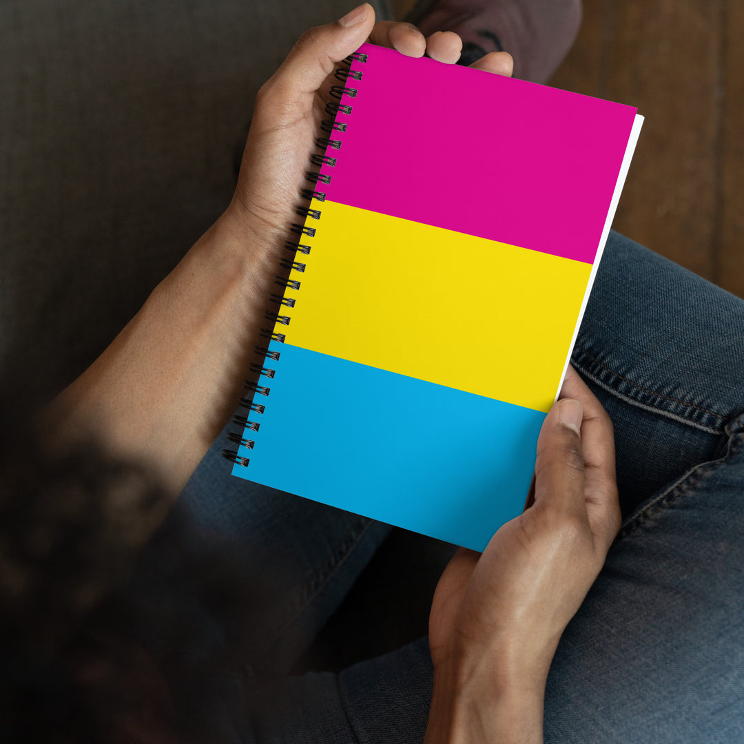 Pansexual Pride Flag Spiral Notebook Notebooks The Rainbow Stores