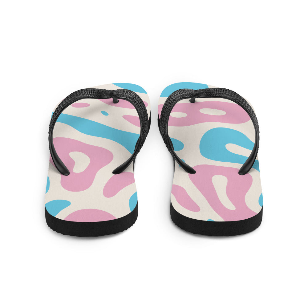 Abstract Trans Pride Flag Flip-Flops Flip Flops The Rainbow Stores