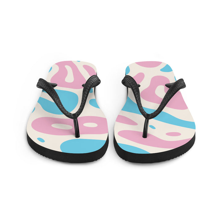 Abstract Trans Pride Flag Flip-Flops Flip Flops The Rainbow Stores