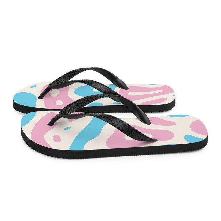 Abstract Trans Pride Flag Flip-Flops Flip Flops The Rainbow Stores