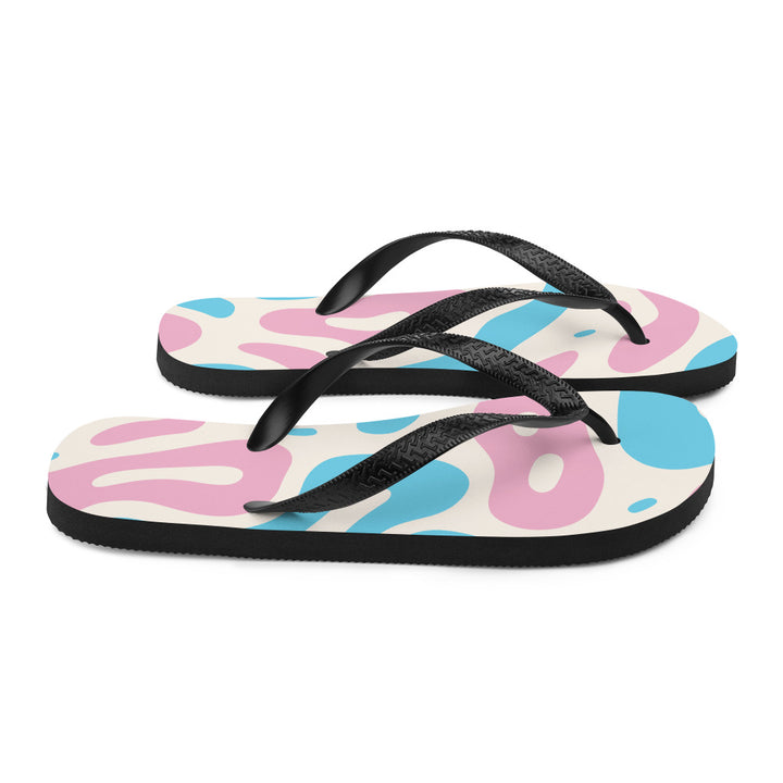 Abstract Trans Pride Flag Flip-Flops Flip Flops The Rainbow Stores