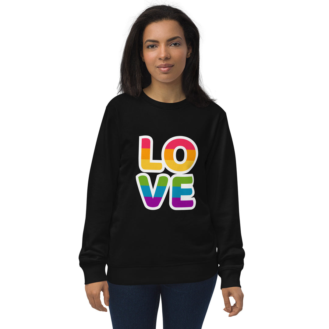 Rainbow Love Organic Sweatshirt Sweatshirts SOL's The Rainbow Stores