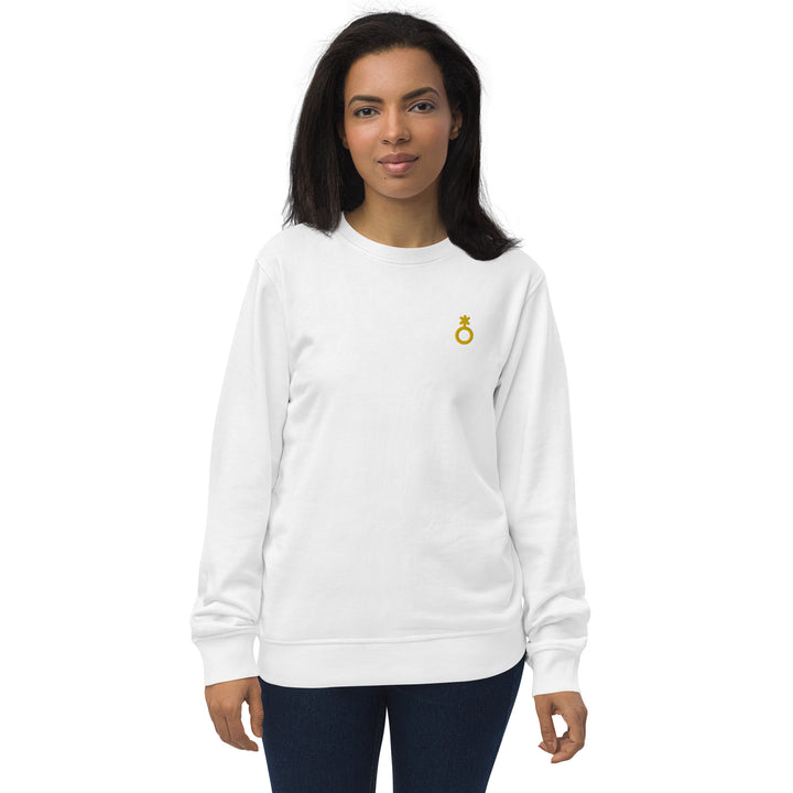 Non-Binary Embroidered Symbol Organic Sweatshirt Sweatshirts SOL's The Rainbow Stores