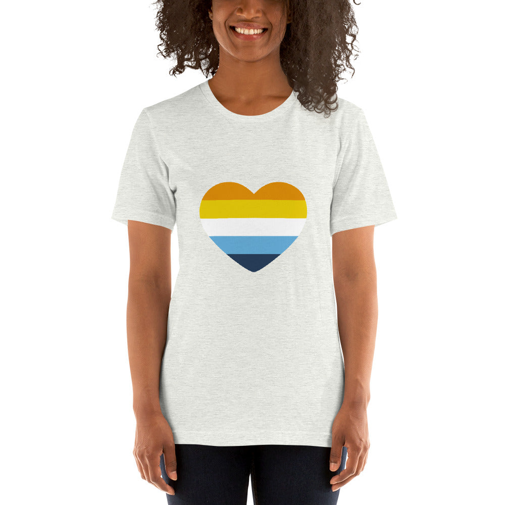 AroAce Heart T-Shirt T-shirts The Rainbow Stores