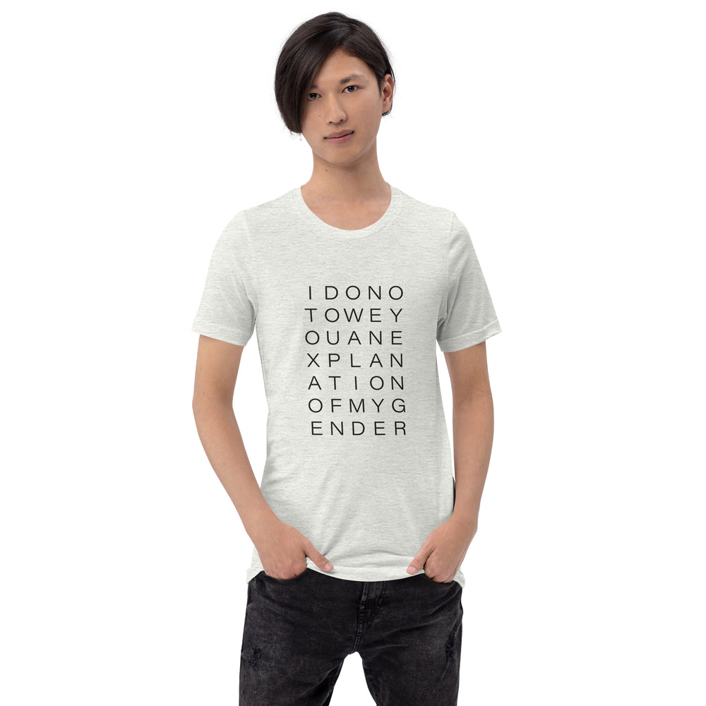 I Do Not Owe You An Explanation Of My Gender T-Shirt T-shirts The Rainbow Stores