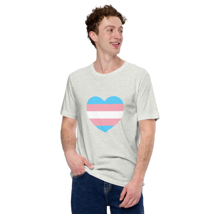 Trans Heart Flag T-Shirt T-shirts The Rainbow Stores