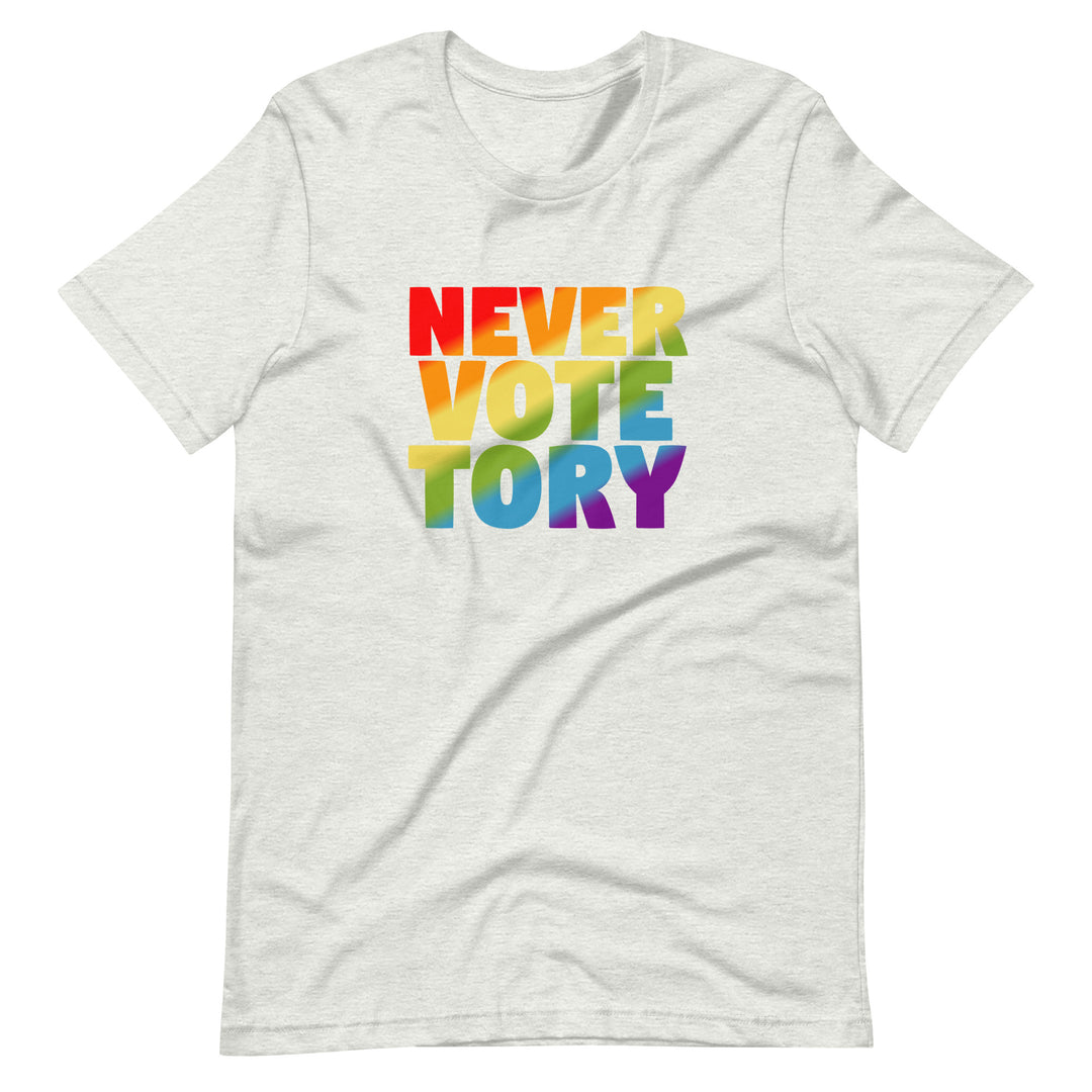 Never Vote Tory T-Shirt T-shirts The Rainbow Stores