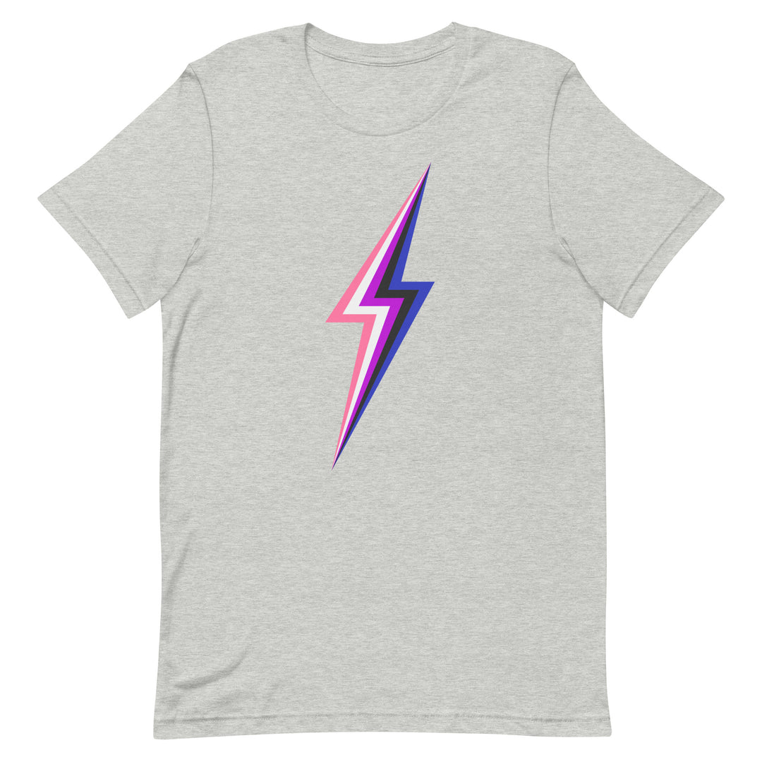 Gender-Fluid Lightning T-Shirt T-shirts The Rainbow Stores