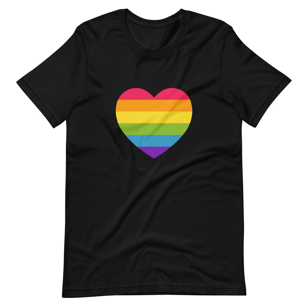 Rainbow Pride Heart T-Shirt T-shirts The Rainbow Stores