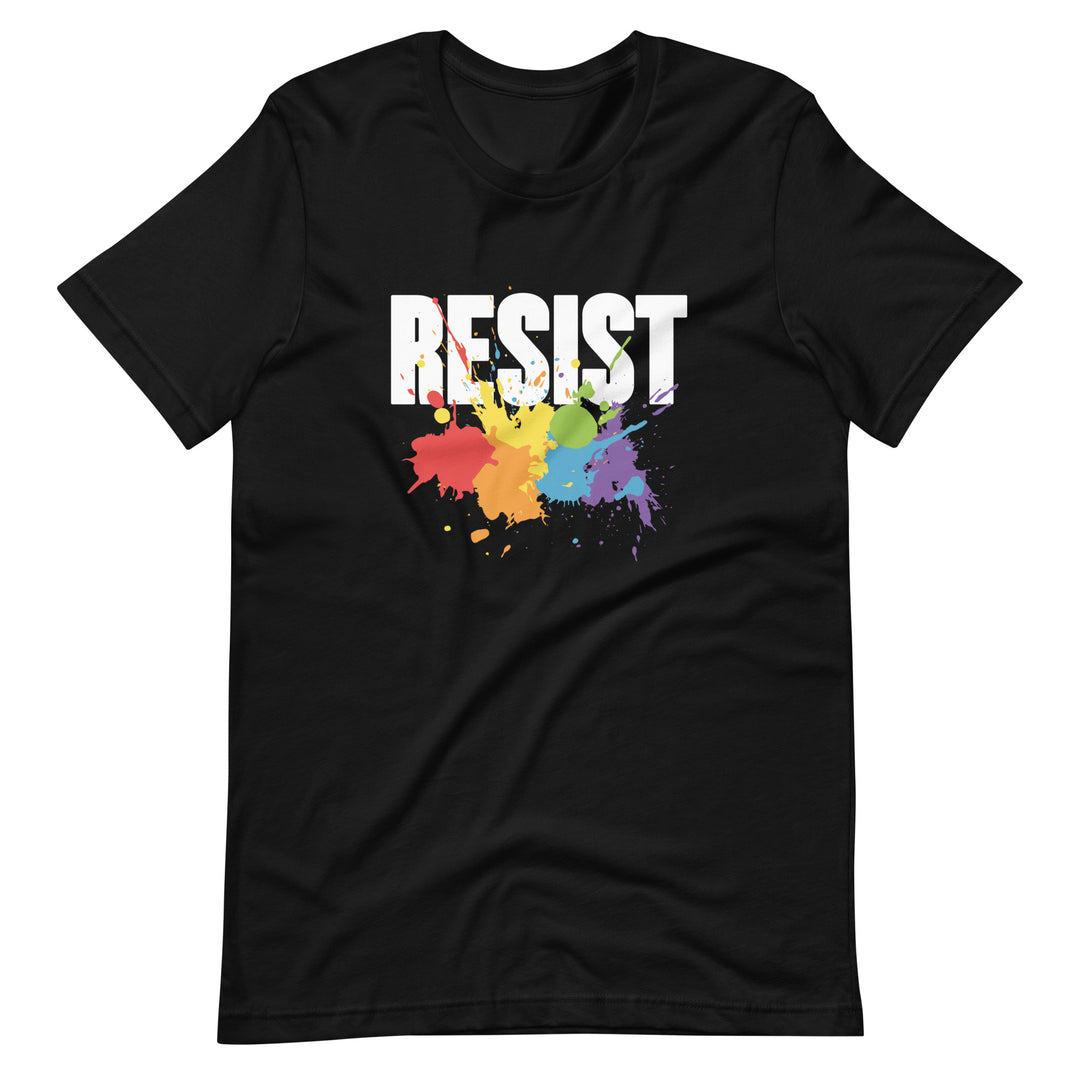 Resist Rainbow Splatter T-Shirt T-shirts The Rainbow Stores