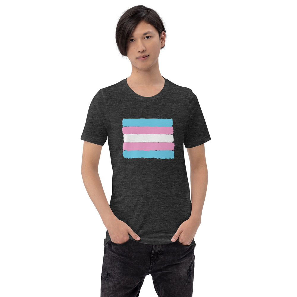 Hand Drawn Trans Pride Flag T-Shirt T-shirts The Rainbow Stores