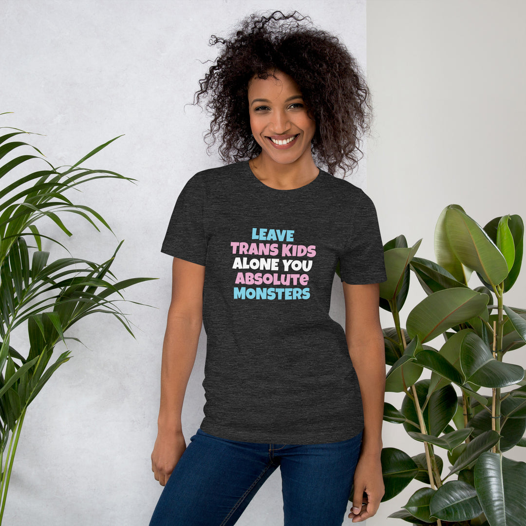 Leave Trans Kids Alone You Absolute Monsters T-Shirt T-shirts The Rainbow Stores