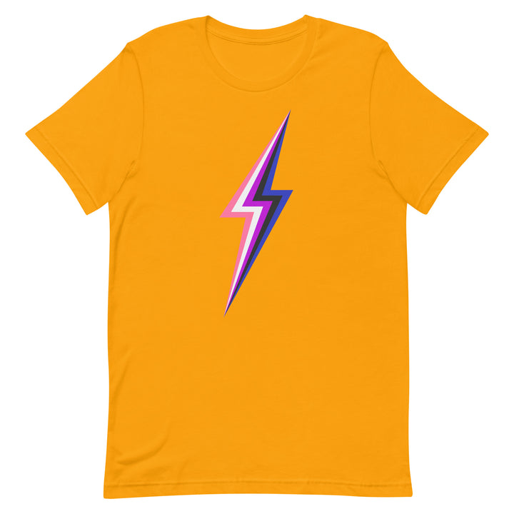 Gender-Fluid Lightning T-Shirt T-shirts The Rainbow Stores