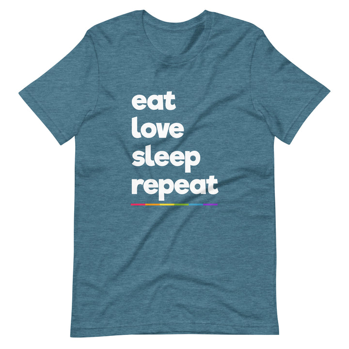 Eat Love Sleep Repeat T-Shirt T-shirts The Rainbow Stores